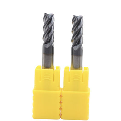 Buen precio 16mm Dia 16*45*16*100 AITiN Nano Negro Revestimiento 4 Flute Carbide Quadrado Fin de Molino Para Acero Hierro Fundido en línea