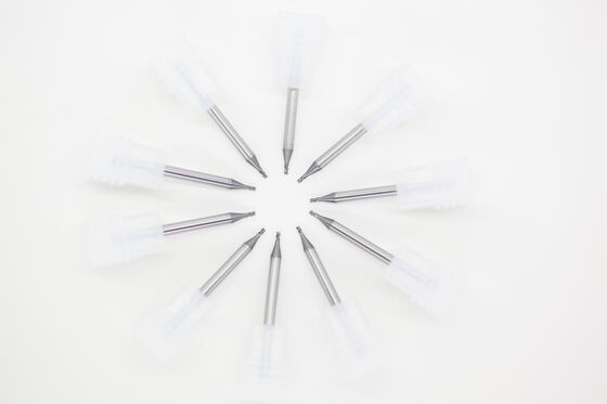 Buen precio Fresas de microdiámetro de hélice variable de 0,047" y 3 flautas para aleaciones de aluminio, revestimiento PVD de aleación de cobre en línea