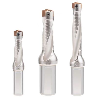 Buen precio Bits de carburo de tungsteno indexables en 3D Cnc Perforación profunda de agujeros de acero Flauta espiral en línea