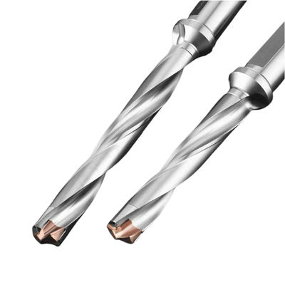 Buen precio 10D Tungsteno acero taladro de la corona Bit flauta espiral indexable taladro de carburo Bit herramientas de perforación de agujeros profundos en línea
