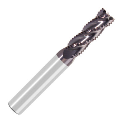 Buen precio 6 mm HRC60 3 Molinos de extrusión de carburo de flauta para el acero con recubrimiento AITiN en línea