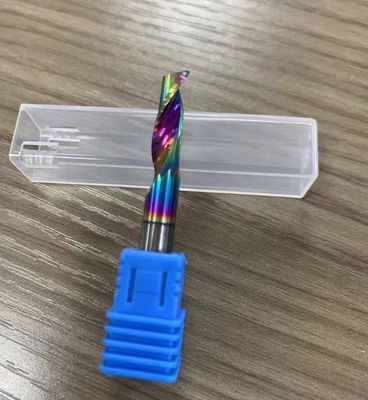 Buen precio Cobre sólido de carburo de una sola flauta de extremo de molino de enrutador DLC recubrimiento de molino de cortador para aluminio en línea