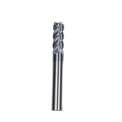 Buen precio HRC60 AITiN Molino de extremos de carburo revestido para acero, acero duro, cortador de radios de carburo de hierro en línea
