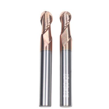 Buen precio 8 mm Dia R4*8*16*8*60 2Flutas TiAISiN Carburo de bola de nariz de extremo de molino para el acero al carbono aleación de acero hierro fundido en línea