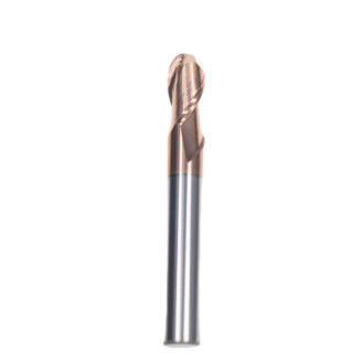 Buen precio 8mm Dia R4*8*16*8*100L 2Flutes TiAISiN Carbide Ball Nose End Mill para el acero al carbono aleación de acero hierro fundido en línea