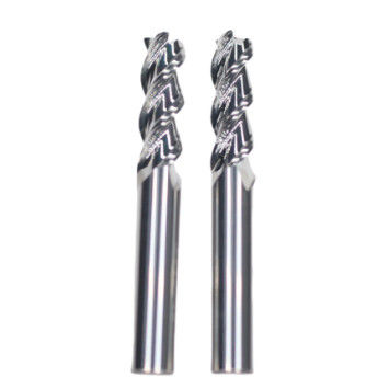 Buen precio 12mm Dia 12*45*12*100 HRC55 3 flautas Flat Carbide Muelles de extremo para el aluminio sin recubrimiento Tipo de máquina de acabado de mecanizado en línea