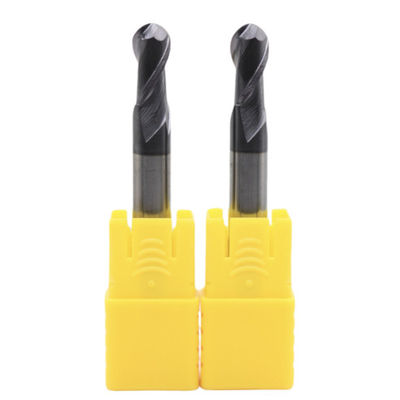 Buen precio Acero de carbono aleación de acero de acero inoxidable hierro fundido Maquinaria de hierro bruto 5mm R2.5*5*10*5*50 2 Flautas Molino de extremos de bolas AITiN Revestido en línea