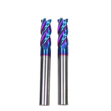 Buen precio 12 mm Diámetro 12*45*12*100L-4F Molino de extremo plano TiAISiNX Molino de extremo cuadrado para acero y hierro fundido en línea