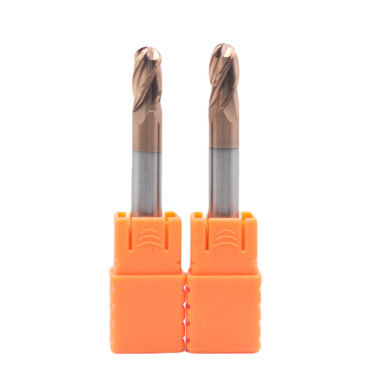 Buen precio 8mm Dia R4*8*16*8*60 4Flutes TiAISiN Carbide Ball Nose End Mill para el acero al carbono aleación de acero hierro fundido en línea