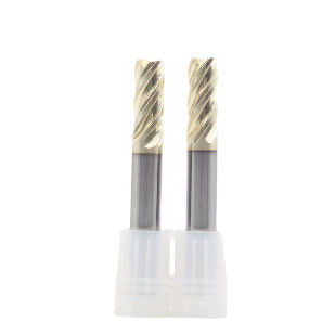 Buen precio 10*25*10*75*4T 4 flautas Molino de extremos para aceros inoxidables y aleaciones de titanio HT Champagne Revestimiento de oro en línea
