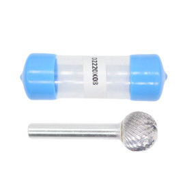 Buen precio 8 mm de forma de cuchillo D-Ball 22 mm de corte Dia Carbide Burrs doble corte Carbide rotativo Burr en línea
