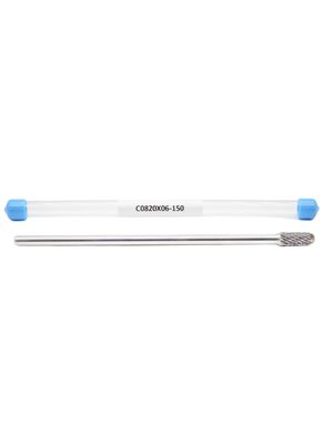 Buen precio Fresas de carburo de tungsteno con vástago de 6 mm extendido de 150 mm, fresas de carburo de corte doble estándar en línea
