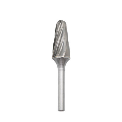 Flauta tipo F Árbol de radio de extremo Carburo de tungsteno Burr 16mm * 25mm de aluminio cortar Die Grinder deborramiento bits