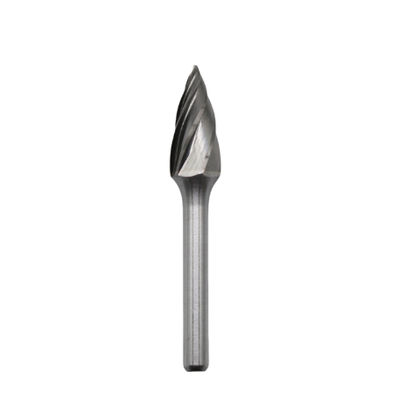 Buen precio Forma de G Carbide Burr 10mm * 20mm Árbol puntiagudo Carbide Burr en el corte de aluminio de 6mm en línea