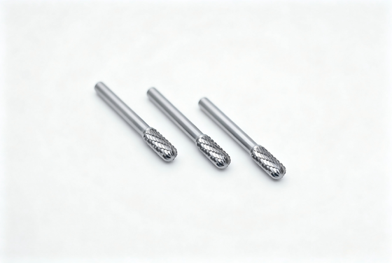 Buen precio 9.5mm Dia Burrs de carburo de radio cilíndrico personalizado con doble corte estándar de 6mm en línea